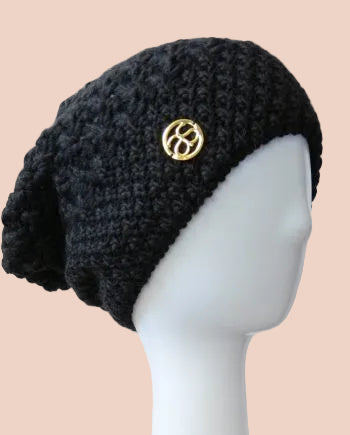 Beanie Wollstrickmütze ZERMATT schwarz
