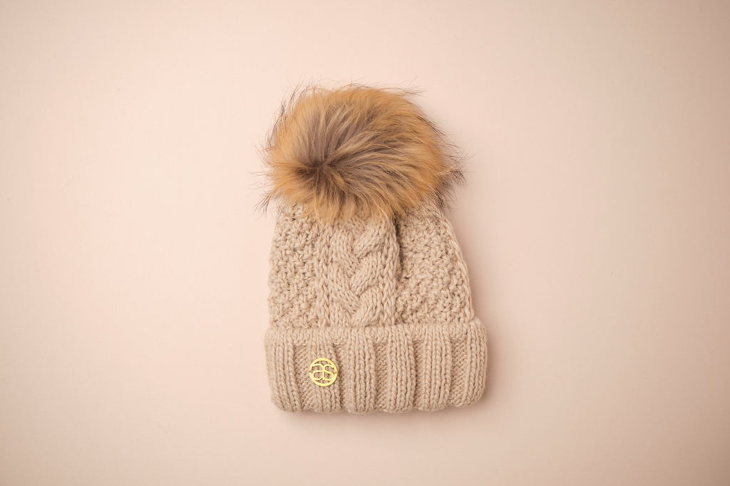 Wollmütze Beaver Creek beige
