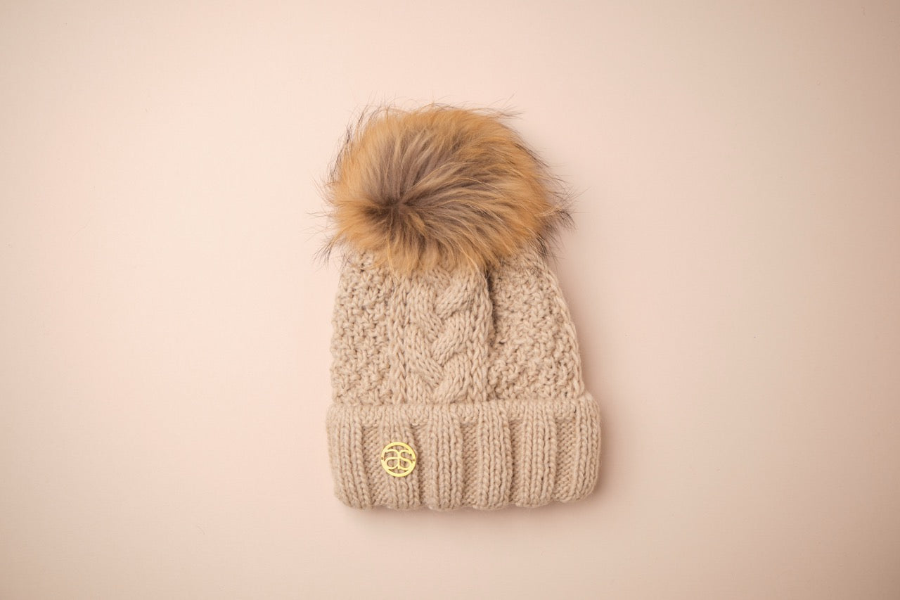 Wollmütze Beaver Creek beige