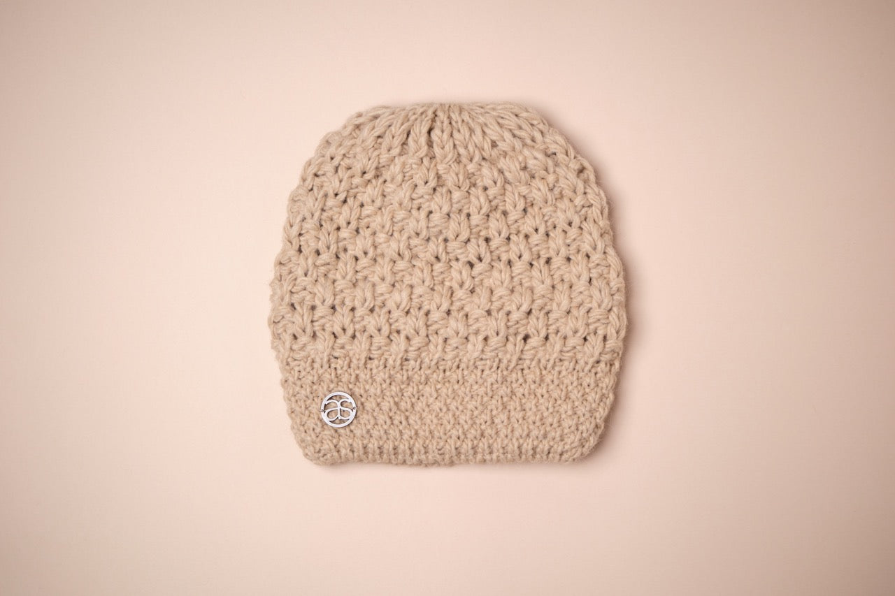 Beanie Wollstrickmütze ZERMATT beige