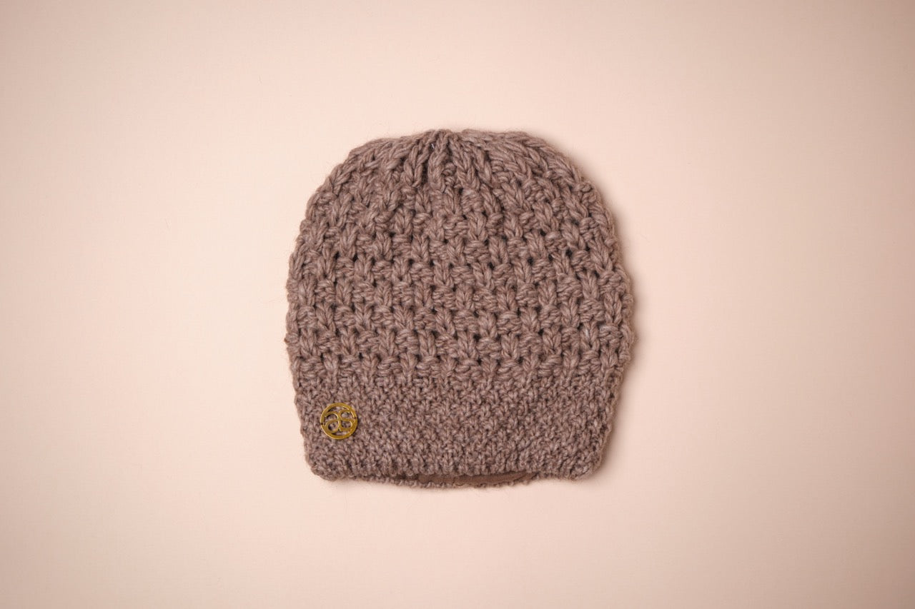 Beanie Wollstrickmütze ZERMATT taupe