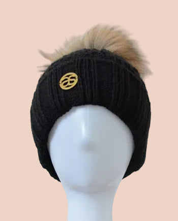Wollmütze Beaver Creek schwarz